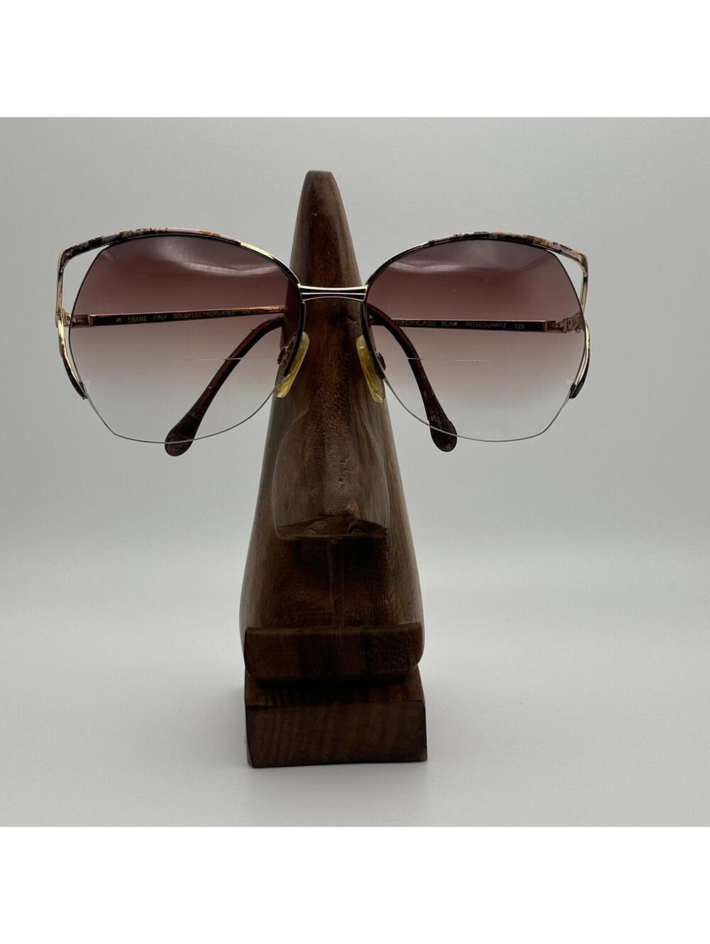 Vintage Luxottica Blair Gold Electroplated Prescription Sunglasses Frames